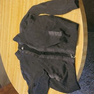 Mens zip up sweater rock republic size L